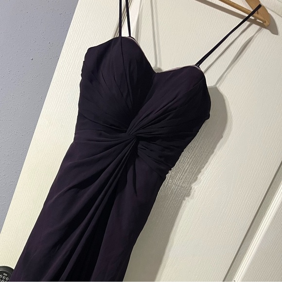 Bill Levkoff Plum convertible long Party Dress - Picture 4 of 8